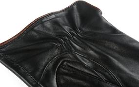 img 3 attached to 🧤 Fleece Leather Winter Gloves by Ambesi