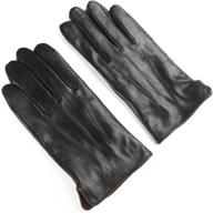 🧤 fleece leather winter gloves by ambesi logo