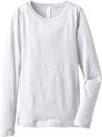 👚 ultimate comfort and style: big girls tween youth long sleeve t-shirt undershirt sweatshirt tees logo