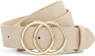 earnda womens leather fashion waist belt for women's accessories logo