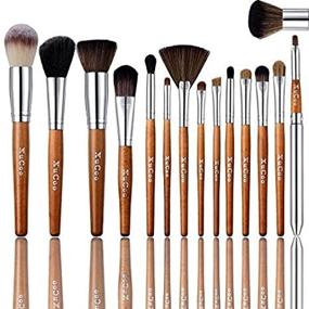 img 3 attached to 💄 Ultimate 15-Piece Makeup Brush Set: Foundation Contour Blending, Eyeshadow, Concealer, and Blush Brushes with Stylish Leather Case