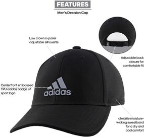 img 2 attached to Adidas Decision Structured Adjustable Black Outdoor Recreation