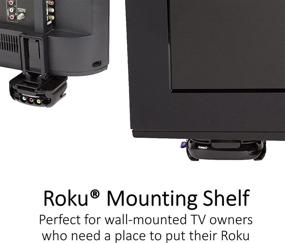 img 4 attached to 📺 Organize and Mount Your Roku Device with TotalMount's Roku Mounting Shelf and Remote Holder (Roku 3, Roku 2, Roku 1 Compatible)