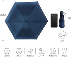 img 1 attached to 🌂 JOYMADE Compact Folding Umbrella Prevention: Ultimate Protection In A Portable Design