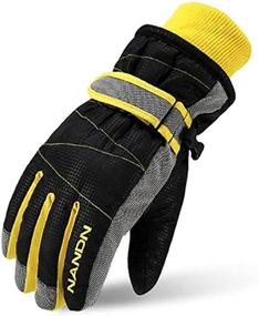 img 4 attached to JEELAD Winter Gloves for Cold Weather - Unisex Snowboard Accessories for Boys and Girls