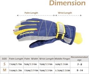 img 3 attached to JEELAD Winter Gloves for Cold Weather - Unisex Snowboard Accessories for Boys and Girls