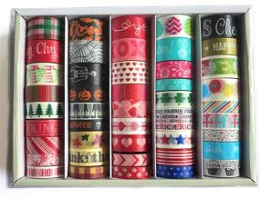 img 2 attached to 🎁 Recollections 45 Roll Washi Tape Holiday Collection: Valentine's Day, Easter, Halloween, Christmas, Thanksgiving, New Year's, and More. Exquisite Assortment Set