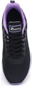 img 1 attached to Impdoo Athletic Running Sneaker Blackpurple Sports & Fitness for Running