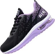 impdoo athletic running sneaker blackpurple sports & fitness for running logo