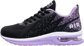 img 2 attached to Impdoo Athletic Running Sneaker Blackpurple Sports & Fitness for Running