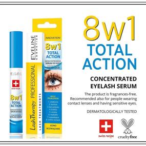 img 3 attached to 💫 Eveline Cosmetics Total Action 8 in 1 Multi-purpose Eyelash Serum, 0.33 fl oz