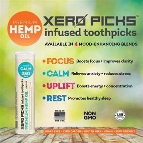 img 3 attached to 🍓 Revitalizing Xero Picks: Strawberry Limeade Infused Toothpicks with 250mg HEMP Extract & Caffeine - Pack of 10