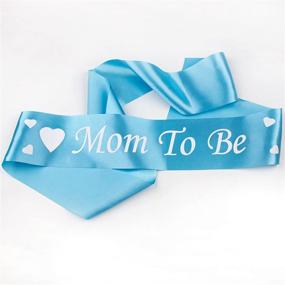 img 2 attached to Baby Bee Mommy Sash: A Delightful Pregnancy Keepsake for Baby Showers in Light Blue