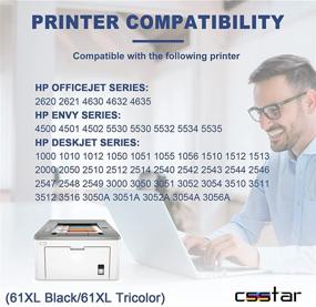 img 3 attached to 🖨️ CSSTAR Восстановленные картриджи HP 61XL Комбо Пак - Высокая Эффективность Замена для принтеров Envy, Officejet и Deskjet - Черный и Цветной