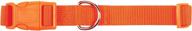 🐾 zack & zoey orange nylon pet collar: stylish and durable logo