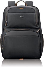 img 4 attached to 🎒 Solo Thrive Laptop Backpack in Sleek Black - All-in-One Protection and Style
