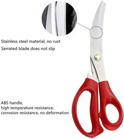 img 2 attached to Barbecue Scissors Kitchen Ergonomic Stainless Kitchen & Dining