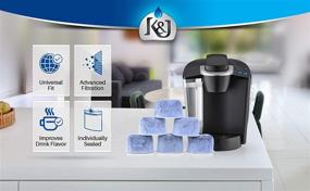 img 3 attached to 🔒 K&amp;J Replacement Charcoal Water Filters for Keurig 2.0 - Universal Fit (6-Pack)