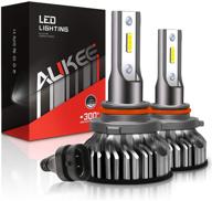 💡 aukee 9012 bulb, hir2 led 50w 6000k 10000 lumens high-performance csp chips conversion kit for enhanced low beam & fog lighting logo