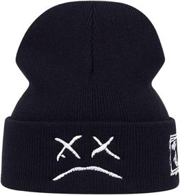 img 3 attached to SHENGQXGLL Beanie Crying Winter Stretchy