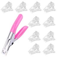 💅 10 pcs wxj13 nail gel quick building nail tips clip - diy manicure and professional fake nail tip clipper cutter logo