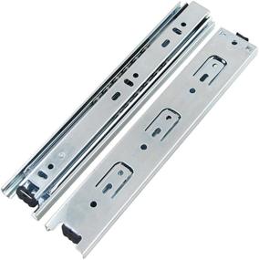 img 4 attached to URBEST 9 Inch Full Extension Drawer Slides - 3 Section Ball Bearing Telescopic Slide Rails (9 Inch)