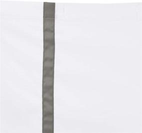 img 2 attached to 🚿 Amazon Basics Dark Grey Hotel Stitch Shower Curtain - 72 Inch