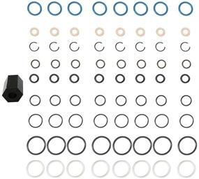 img 4 attached to 🔧 Набор для ремонта утечки масла в топливной системе 6.0L Powerstroke с усовершенствованными уплотнениями и сальниками форсунок для высокой производительности.