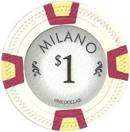 🎰 premium milano clay poker chips by claysmith gaming: casino-quality chips in convenient sets of 25 логотип