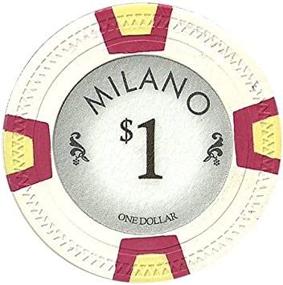 img 1 attached to 🎰 Premium Milano Clay Poker Chips by Claysmith Gaming: Casino-Quality Chips in Convenient Sets of 25