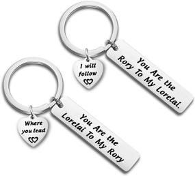 img 4 attached to 🎁 MAOFAED Mother Daughter Gift: Fandom Inspired TV Show Lover Jewelry Keychain Set