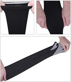img 2 attached to HODORPOWER Protection Sleeves Fingerless Compression Outdoor Recreation in Outdoor Clothing