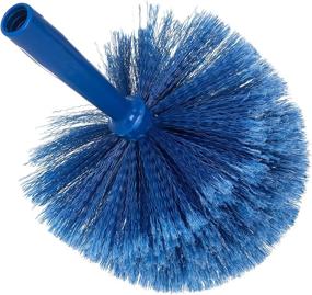 img 1 attached to 🔵 Carlisle 36340414 Flo-Pac Round Duster: Soft Flagged PVC Bristles, 7" Diameter, 9" Length, 2-1/2" Bristle Trim - Blue