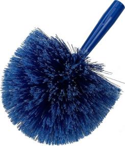 img 3 attached to 🔵 Carlisle 36340414 Flo-Pac Round Duster: Soft Flagged PVC Bristles, 7" Diameter, 9" Length, 2-1/2" Bristle Trim - Blue