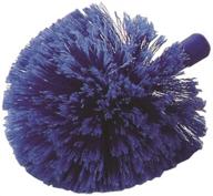 🔵 carlisle 36340414 flo-pac round duster: soft flagged pvc bristles, 7" diameter, 9" length, 2-1/2" bristle trim - blue logo