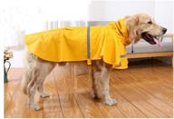 ultimate protection: adjustable waterproof large dog raincoat with reflective strip - worderful pet rain jacket poncho for large dogs логотип