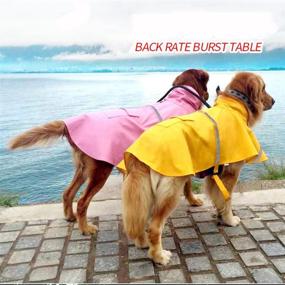 img 2 attached to Ultimate Protection: Adjustable Waterproof Large Dog Raincoat with Reflective Strip - Worderful Pet Rain Jacket Poncho for Large Dogs