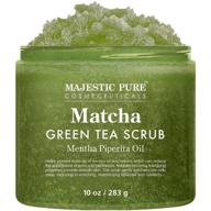 matcha green body scrub natural logo