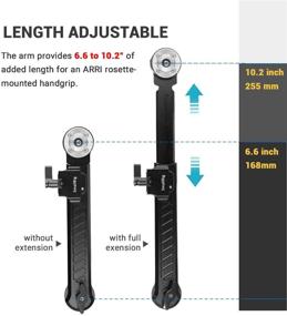 img 2 attached to 🔧 SMALLRIG Rosette Extension Arm Dogbone - Adjustable Length, M6 Rosette 31.8mm - 1870: Enhance Versatility and Extend Reach