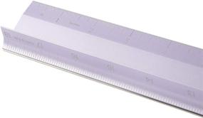 img 2 attached to 📏 Cricut Metal Ruler - Safety Cutting Ruler for Rotary Cutters, Cricut TrueControl Knife, Xacto Knife - Ideal for Quilting, Scrapbooking, Crafting, and Paper Cutting - 18" Length [Lilac]