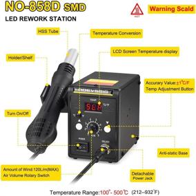 img 3 attached to Desoldering Gun 212 932°F Anti Static Temperature Adjustable