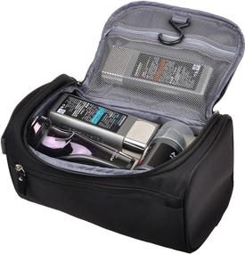 img 3 attached to Compact Vercord Black Men’s Toiletry Bag: Ideal for Travel, Shaving & Shower Kit