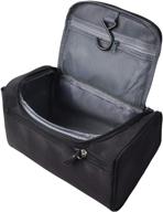 compact vercord black men’s toiletry bag: ideal for travel, shaving & shower kit logo