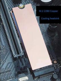 img 2 attached to 🔥 Easycargo Laptop M.2 Heatsink Kit: Slim Copper Heat Sink + Thermal Pad (2-Pack) - Effortless Cooling for Laptop M2 NVMe 2280 SSDs