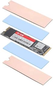 img 3 attached to 🔥 Easycargo Laptop M.2 Heatsink Kit: Slim Copper Heat Sink + Thermal Pad (2-Pack) - Effortless Cooling for Laptop M2 NVMe 2280 SSDs