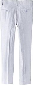 img 1 attached to Isaac Mizrahi Boys' 👖 Slim Fit Chambray Linen Pant