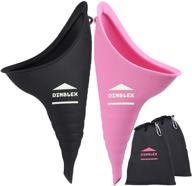 dinblex silicone female urination device - portable women's urinal for peeing standing up - reusable urine funnel cup for camping, hiking, and outdoor activities логотип