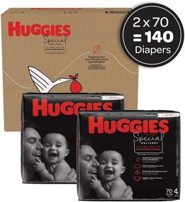 img 3 attached to Huggies Special Delivery: Hypoallergenic Baby Diapers Size 4, 👶 140 Ct - The Safest and Softest Diaper for Sensitive Skin!