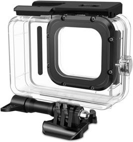 img 4 attached to 📸 FINPAC Waterproof Housing Case for GoPro Hero 10/Hero 9 Black – 60M/196FT Underwater Diving Protective Sleeve with Touch Panel, Bracket & Accessories