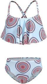 img 4 attached to 👙 Stylish Falbala Bathing Suit Swimwear: Perfect Women's Clothing for Bikini Swimsuits & Cover Ups